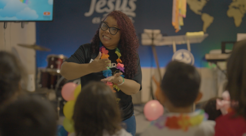 Saidys with her Awana club